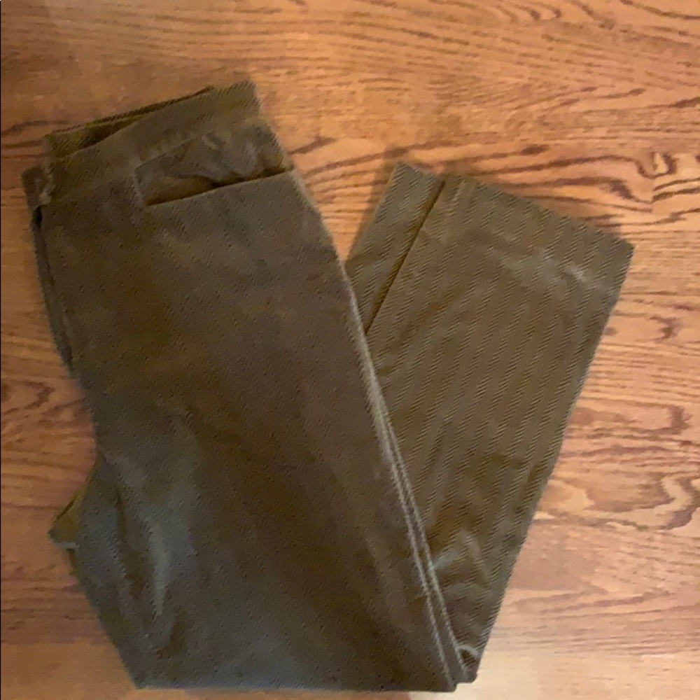 Herringbone cotton velvet pants